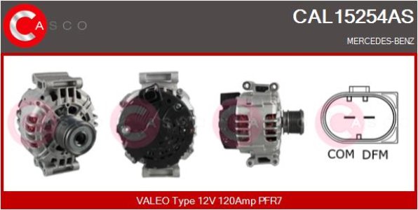 ALTERNATOR 12V 120A CASCO CAL15254AS 
