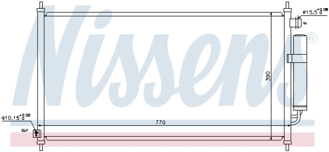 Chłodnica klimatyzacji NISSENS 940237 80110SJF003