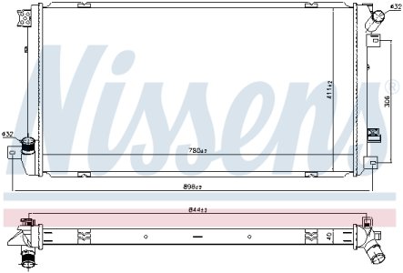 Chłodnica silnika NISSENS 67287 7701066109