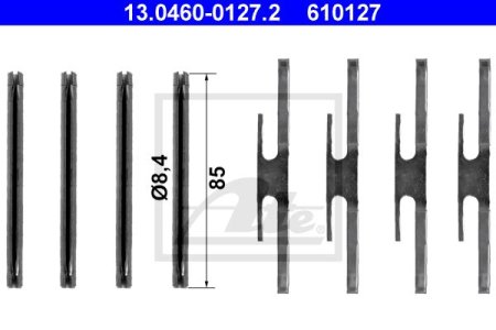 Zestaw monta. klocków hamulcowych ATE 13.0460-0127 16010650