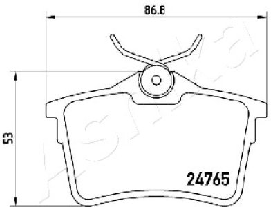 KLOCKI HAM. CITROEN BERLINGO 08- TYL