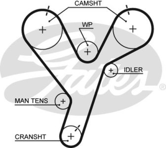 Pasek rozrządu GATES 5446XS MD307487