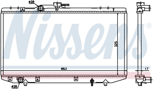 Chłodnica silnika NISSENS 64843 1640011310