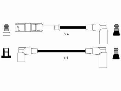 Przewody wysokiego napięcia komplet NGK RC-MB207 RCMB207