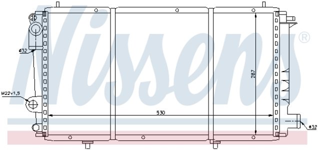 Chłodnica silnika NISSENS 61337 1301Y2