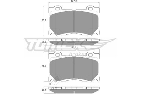 KLOCKI HAMULC. NISSAN 370Z  09- PRZÓD