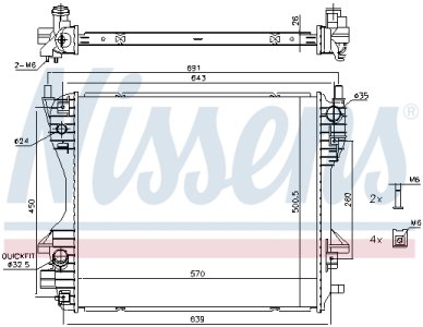 Chłodnica silnika NISSENS 66706 XR847785