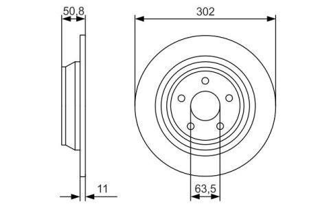 Tarcza hamulcowa BOSCH 0986479D37 5202204
