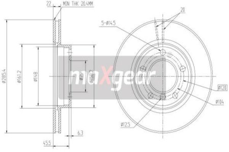 TARCZA HAM. BMW P. E36 92-/E46 316-320/E85 Z4 03- Z POWŁOKĄ ANTYKOROZYJNĄ