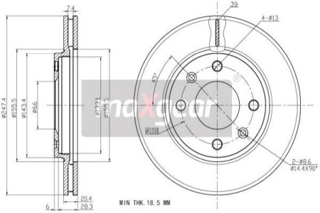 TARCZA HAM. CITROEN P. XSARA/206