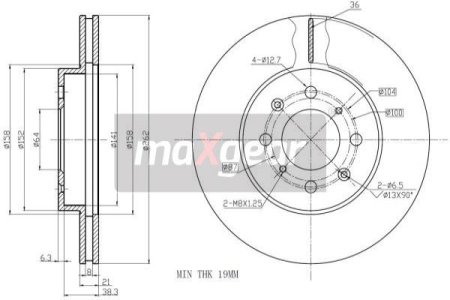 TARCZA HAM. HONDA P. CIVIC 94- UK/JP/CRX/JAZZ/CITY 08-/ROVER 200/400/25/45 262MM WYS. 44,6MM