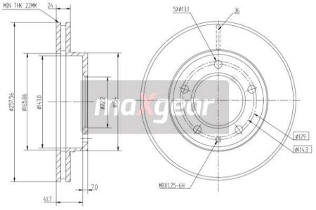 TARCZA HAM. MAZDA P. 626