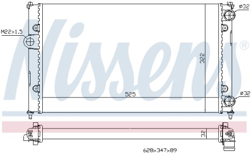 Chłodnica silnika NISSENS 639961 6K0121253H