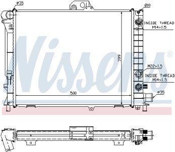 Chłodnica silnika NISSENS 64033A 4358040