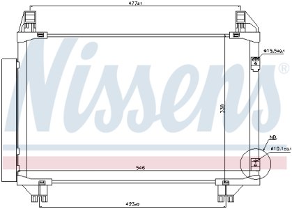 Chłodnica klimatyzacji z osuszaczem NISSENS 940130 8846052130