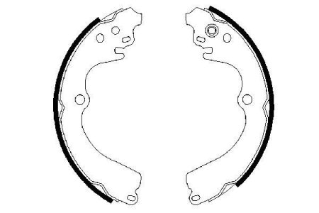 Szczęki hamulcowe BOSCH 0986487463 26298AA010