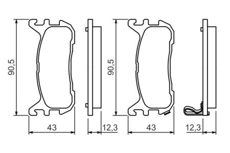 Klocki hamulcowe BOSCH 0986494482 N0Y82643Z
