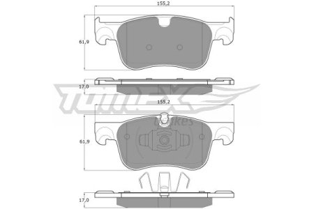 KLOCKI HAMULC. CITROEN C4 PICASSO II  13- PRZÓD