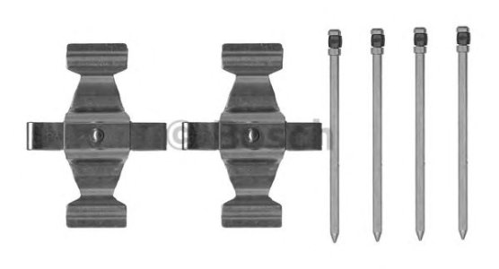 Zestaw montażowy klocków hamulcowych BOSCH 1987474743 