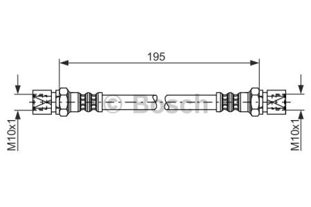 Przewód hamulcowy giętki BOSCH 1987476030 