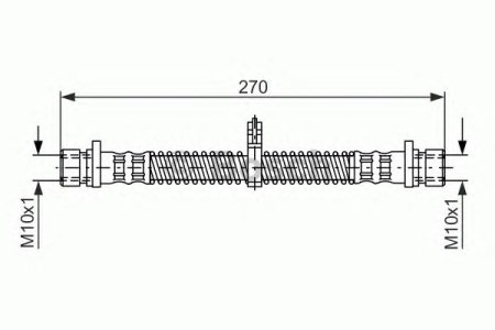 Przewód hamulcowy giętki BOSCH 1987476349 