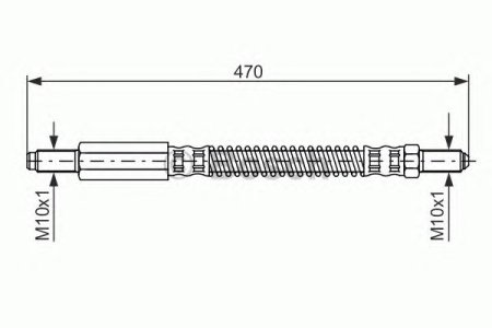 Przewód hamulcowy giętki BOSCH 1987476595 