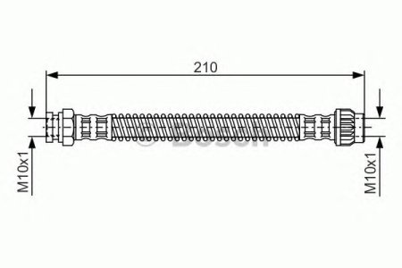 Przewód hamulcowy giętki BOSCH 1987476867 