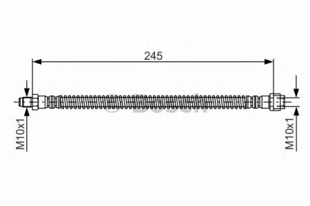 Przewód hamulcowy giętki BOSCH 1987476950 