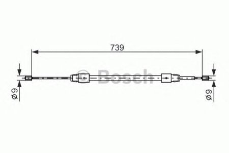 Linka hamulca BOSCH 1987477691 