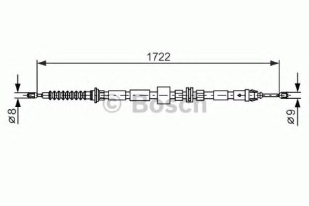 Linka hamulca BOSCH 1987477733 1358882