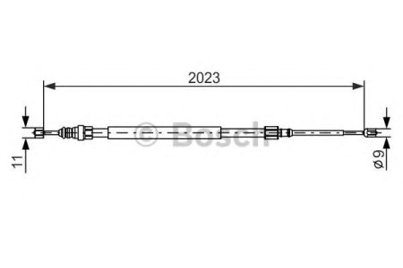 Linka hamulca BOSCH 1987477786 