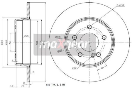TARCZA HAM. DB T. W202/210