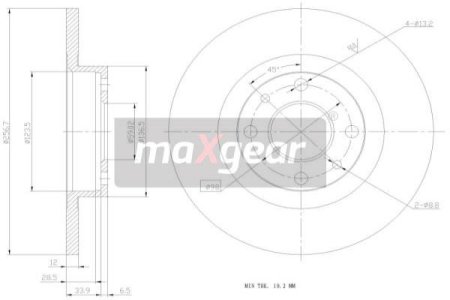 TARCZA HAM. FIAT P. BRAVO/A