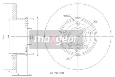 TARCZA HAM. VW P. T4 1,9D/