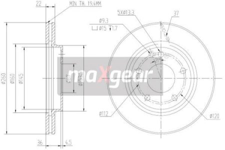 TARCZA HAM. DB P. W168 A-KLASA