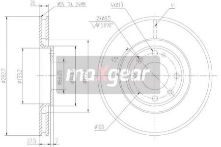 TARCZA HAM. CITROEN P. C5/C3/C4/DS4/XSARA/207/307/308/BERLINGO 08-