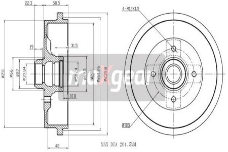 BĘBEN HAM. VW T. GOLF/VENTO 9