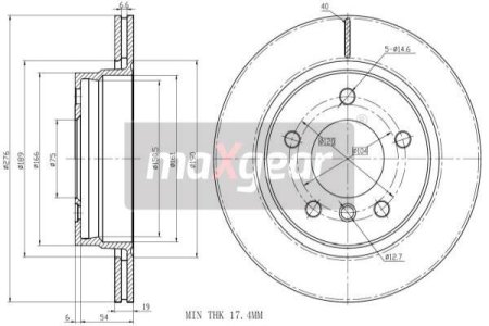 TARCZA HAM. BMW T. E46 95- 276MM WENT
