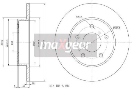 TARCZA HAM. NISSAN T. PRIMERA 02-