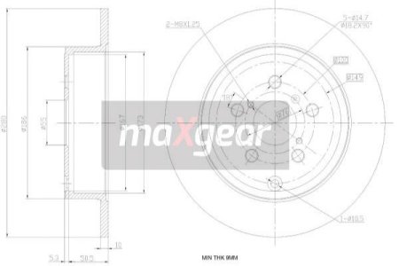TARCZA HAM. TOYOTA T. AVENSIS 03-