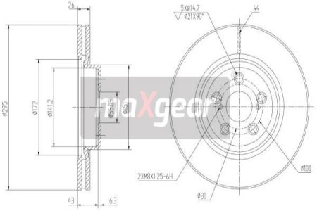 TARCZA HAM. TOYOTA P. AVENSIS 03- D4D