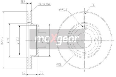 TARCZA HAM. VW P. A80 1,8-