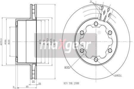 TARCZA HAM. DB T. SPRINTER 06- 209D-318D/CRAFTER