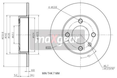 TARCZA HAM. VW T. POLO/LUPO/SE
