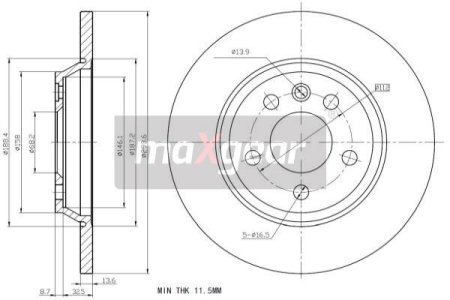 TARCZA HAM. VW T. T4 96-