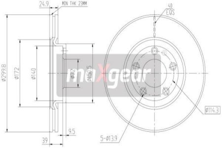 TARCZA HAM. MAZDA P. 3/5