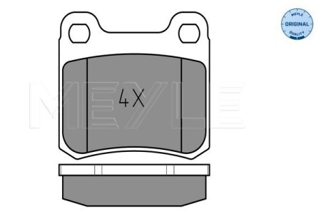 KLOCKI HAMULC. MERCEDES W124,W201 TYŁ