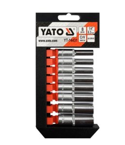 ZESTAW NASADEK DŁUGICH 1/4 YATO YT-14431