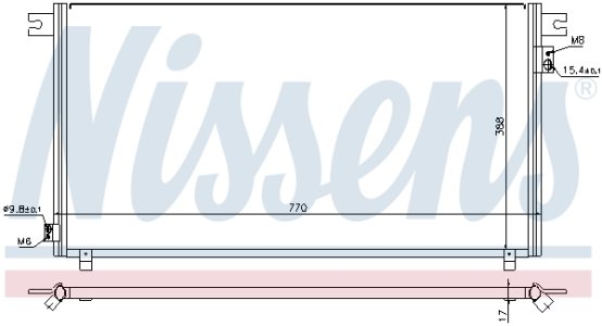Chłodnica klimatyzacji NISSENS 94878 
