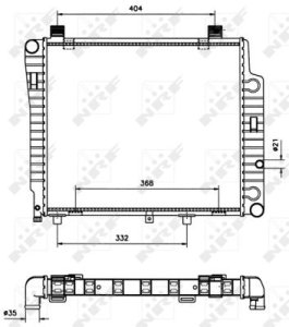 Chłodnica silnika NRF 50533 2025003403